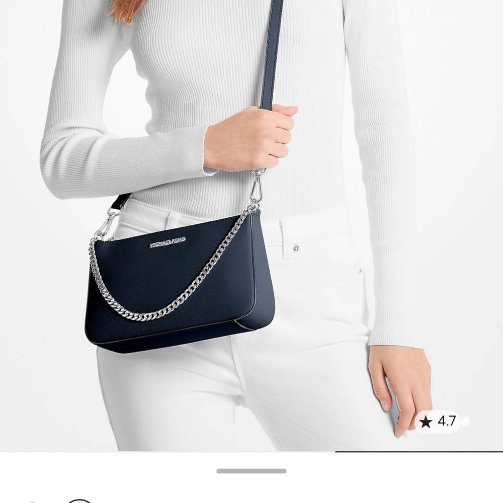 Michael Kors Jet Set Medium Saffiano Leather Crossbody Bag
